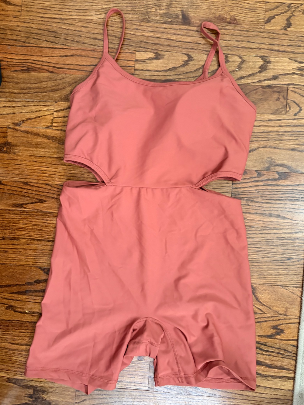 Old Navy Burnt Orange/Coral Cutout Sleeveless Jumpsuit Romper